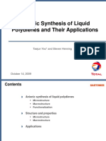Anionic Synthesis of Liquid Polydienes and Their Applications