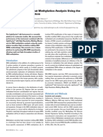 Rapid High-Throughput Methylation Analysis Using The Lightcycler 480 System