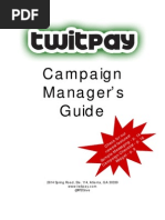 Twitpay Campaign Manager's Guide