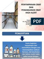 Penyimpanan Obat Dan Penanganan Obat High Alert