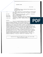 Repeated measures analysis by regression