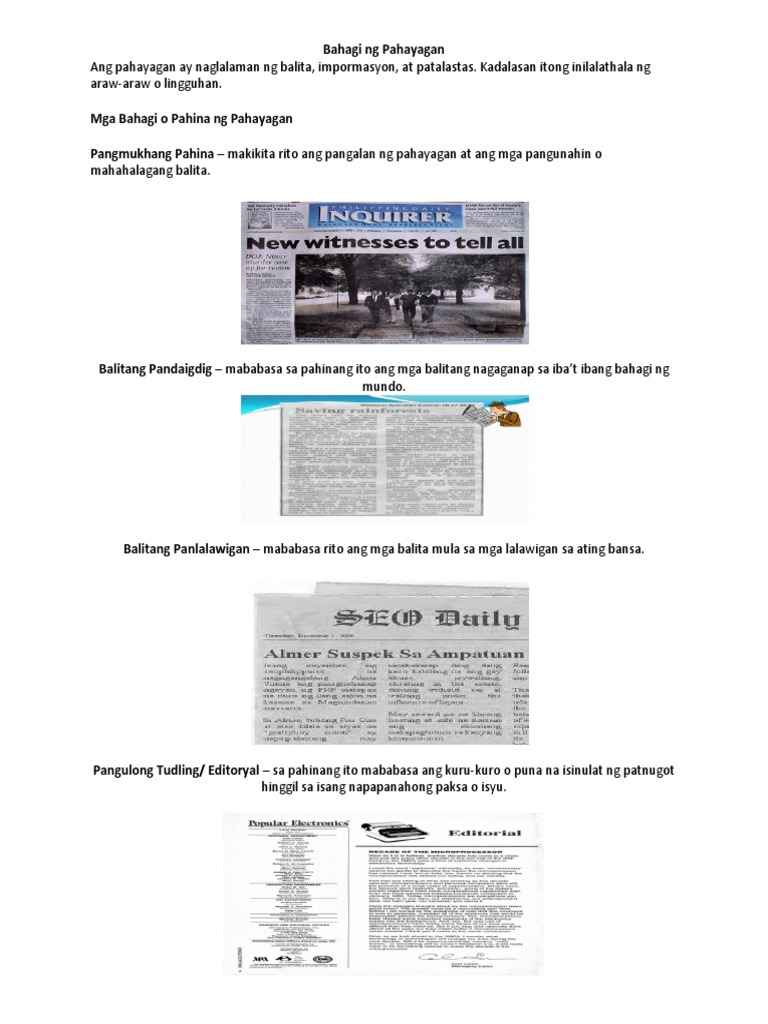 Parts of the business plan picture