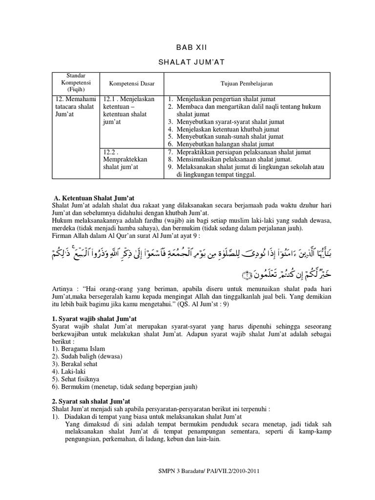 12 Shalat Jumat Pdf