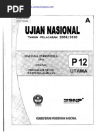 Naskah Soal UN Bahasa Indonesia SMA 2010 (Paket 12) PDF