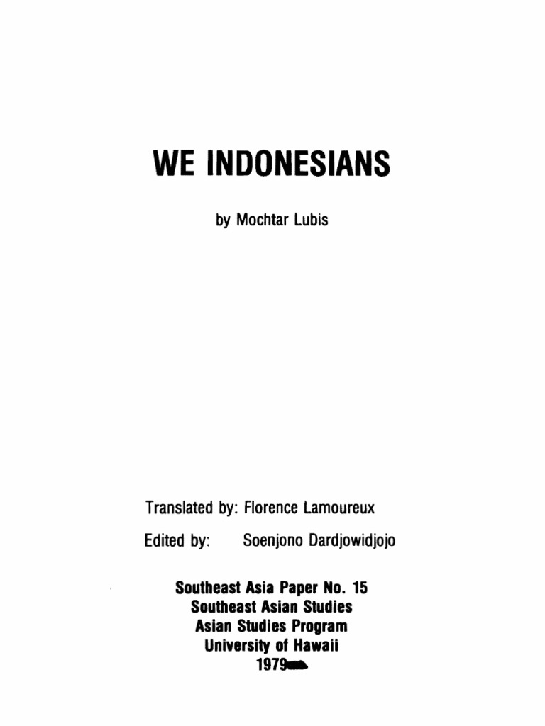 We Indonesians PDF PDF Java Indonesia