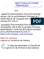 Synthèse Chimie - Les Grandes Réactions Chimiques