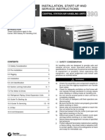 Installation, Start-Up and Service Instructions: Central Station Air Handling Units