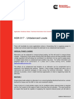 AGN 017 - Unbalanced Loads: Application Guidance Notes: Technical Information From Cummins Generator Technologies