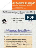 Resíduos de Agrotóxicos e Fármacos Veterinários em Alimentos