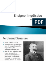 El Signo Linguistico