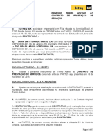 Primeiro Termo Aditivo ao Contrato de Prestação de Serviços