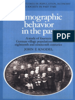 John E. Knodel-Demographic Behavior in The Past - A Study of Fourteen German Village Populations in The Eighteenth and Nineteenth C