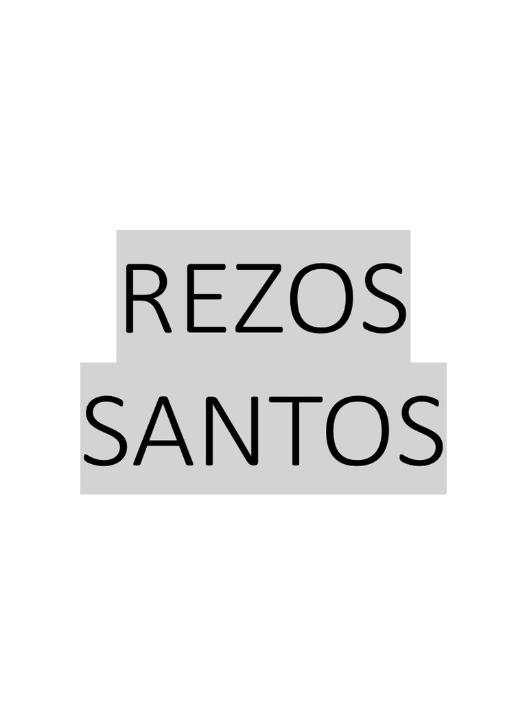 Rezos y Santos en Santería Yoruba | PDF | Deidades | Religión popular