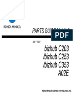 Parts Guide Manual: Bizhub C203 /bizhub C253 /bizhub C353 A02E