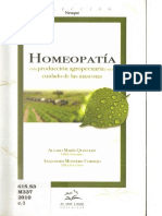 Homeopatía en La Producción Agropecuaria y en El Cuidado de Las Mascotas