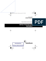 RadioShack SWR Field User