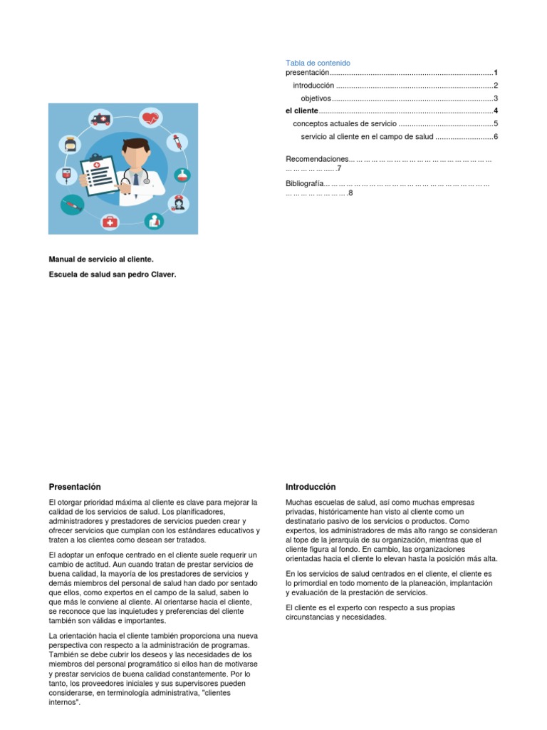 Manual de Servicio Al Cliente | PDF | Servicio al Cliente | Calidad ...