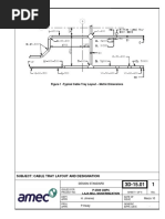 Figure 1 - Typical Cable Tray Layout - Metric Dimensions