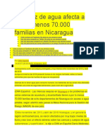 Escasez de Agua Afecta A Por Lo Menos 70