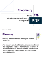 Rheometry: Introduction To The Rheology of Complex Fluids
