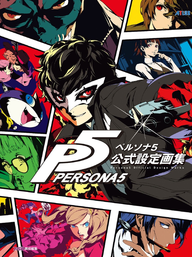 Persona 5 Official Design Works Artbook By Kbg Paintings Free