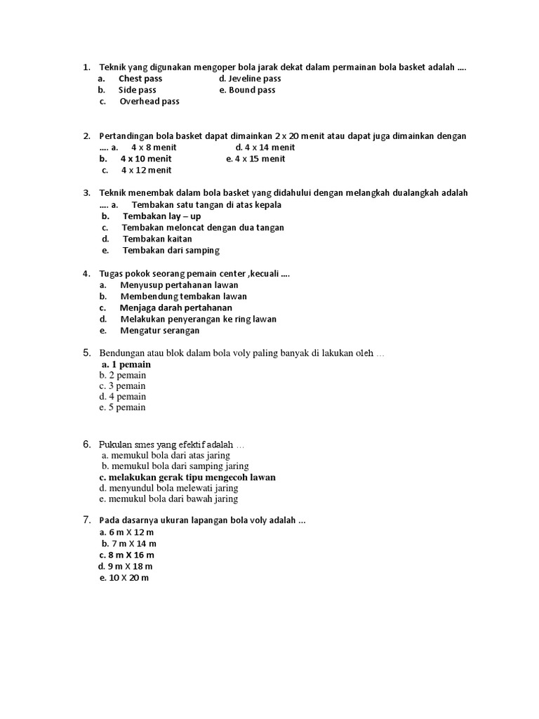 Dokumen Tips Teknik Yang Digunakan Mengoper Bola Jarak Dekat Dalam Permainan Bola Basket