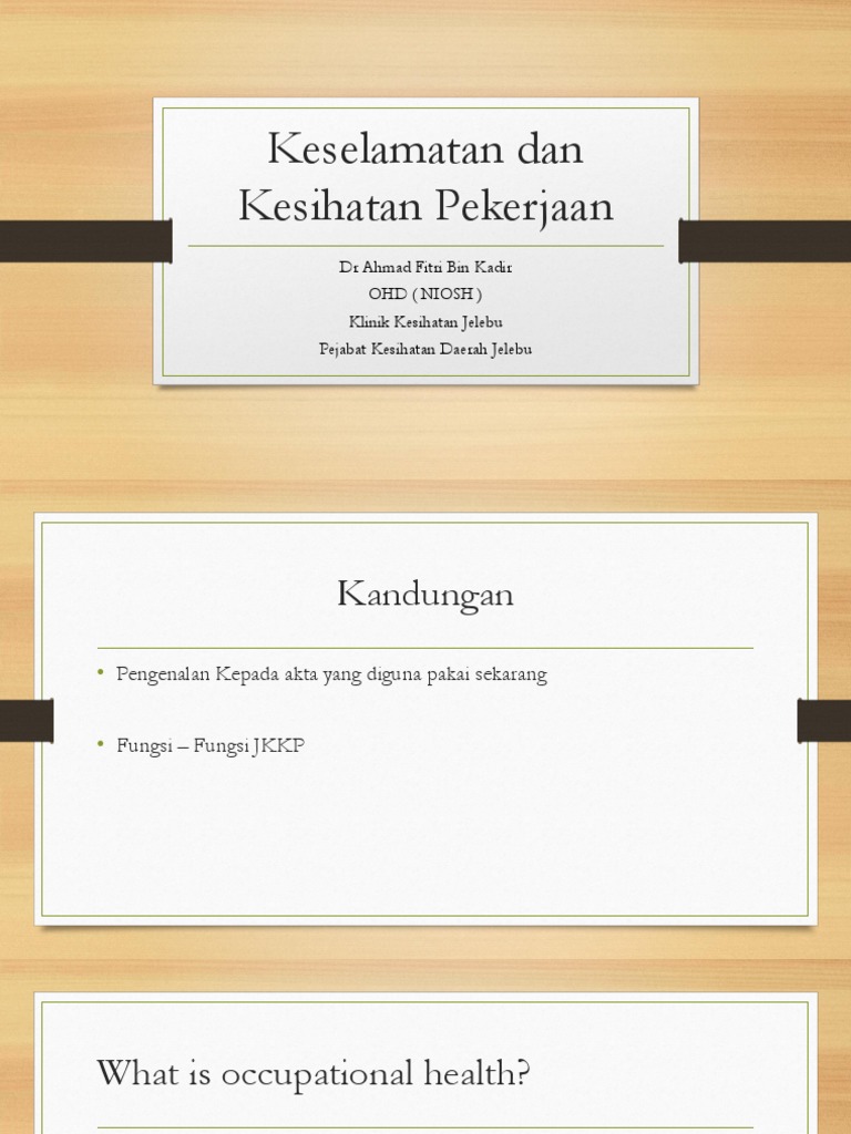 Akta Berkaitan Osha Fma 16 April 18
