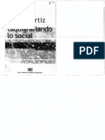 Renato Ortiz, Taquigrafiando Lo Social