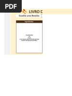 Planilha Livro de Receitas 5.0