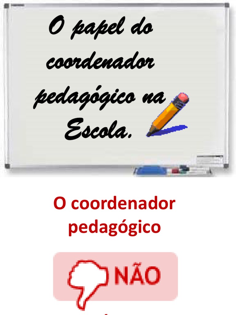O Papel Do Coordenador Pedagógico Na Escola | PDF | Pedagogia | Escolas