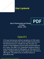 Obat Lipidemik: Dept of Pharmacology and Therapeutics FK Undip Oktober, 2018