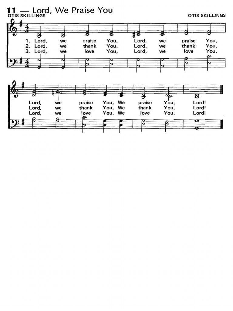 11 Lord We Praise You scribd