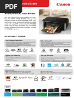 Pixma Home - Mg3660 BK Tech Sheet