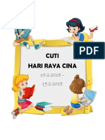 Khamis Cuti Raya Cina