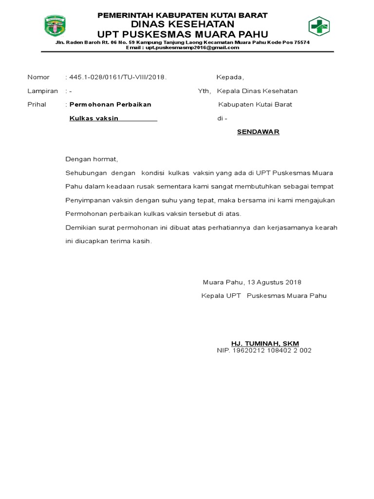 19 Contoh Surat Pengantar Imunisasi Kumpulan Contoh Surat