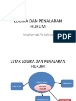 Posisi Logika Dan Penalaran Hukum