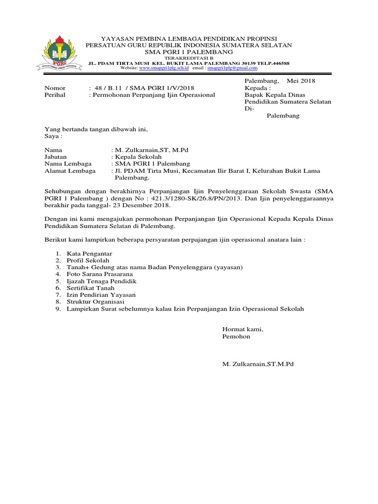 Download 97+ Contoh Surat Surat Rekomendasi Izin Pendirian Sekolah Gratis