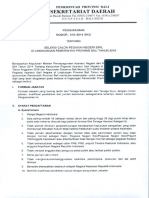 Pengumuman Dan Lampiran Seleksi CPNS Di Lingkungan Provinsi Bali s1 Keperawatan Rs Jiwa PDF