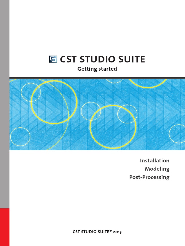 CST Studio Suite Getting Started PDF Tab (Gui) Ibm Pc Compatibles
