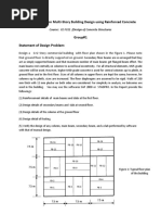 Design Project On Multi-Story Building Design Using Reinforced Concrete