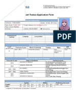 Danareksa Management Trainee Application Form: Personal Information