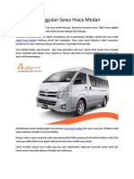 Sewa Hiace Medan Murah