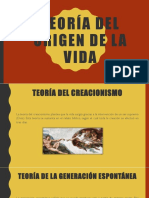 Teoría Del Origen de La Vida