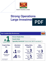 Grasim Industries Limited: Strong Operations and Large Investments