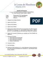 Agenda Inauguracion Protocolaria 38 Convencion Abril 2015