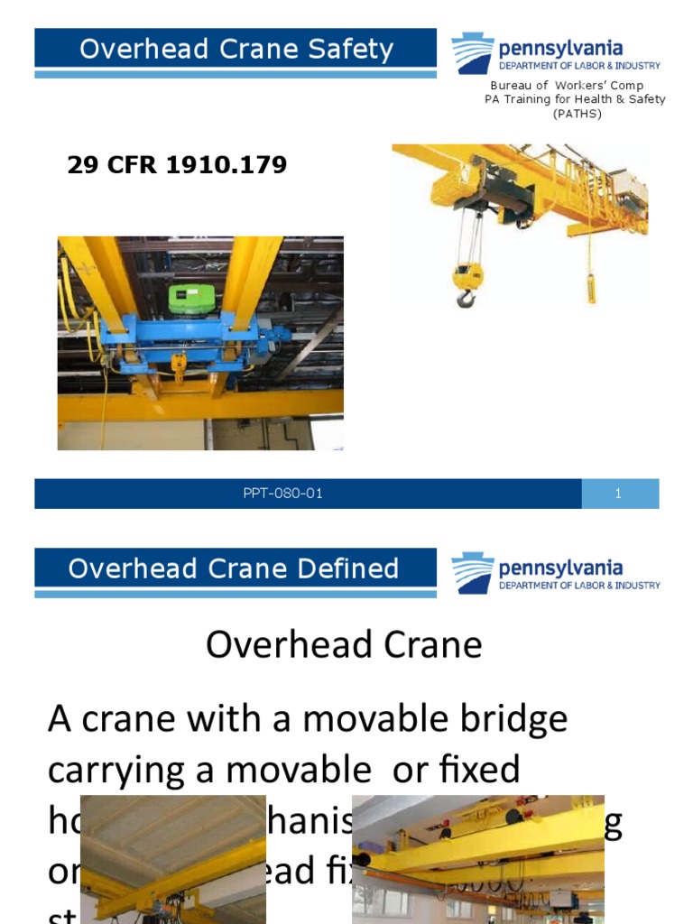 Overhead Crane Safety PDF Crane (Machine) Mechanical Engineering
