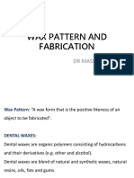 Wax Pattern and Fabrication