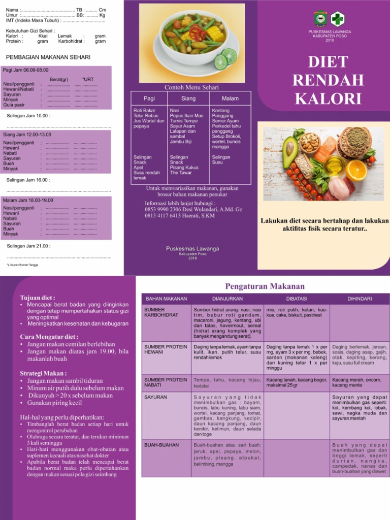 Brosur Diet Rendah Kalori Pdf
