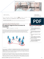 El Régimen Legal de Las Acciones de Inversión — La Ley - El Ángulo Legal de La Noticia