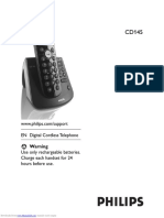 Philips cd145 user manual